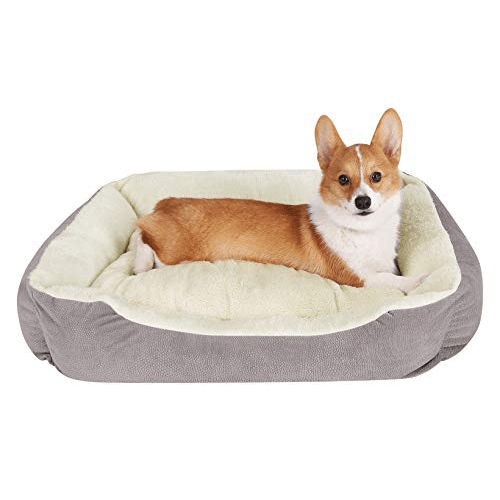 Plush Pet Bed with Anti-Slip Base –