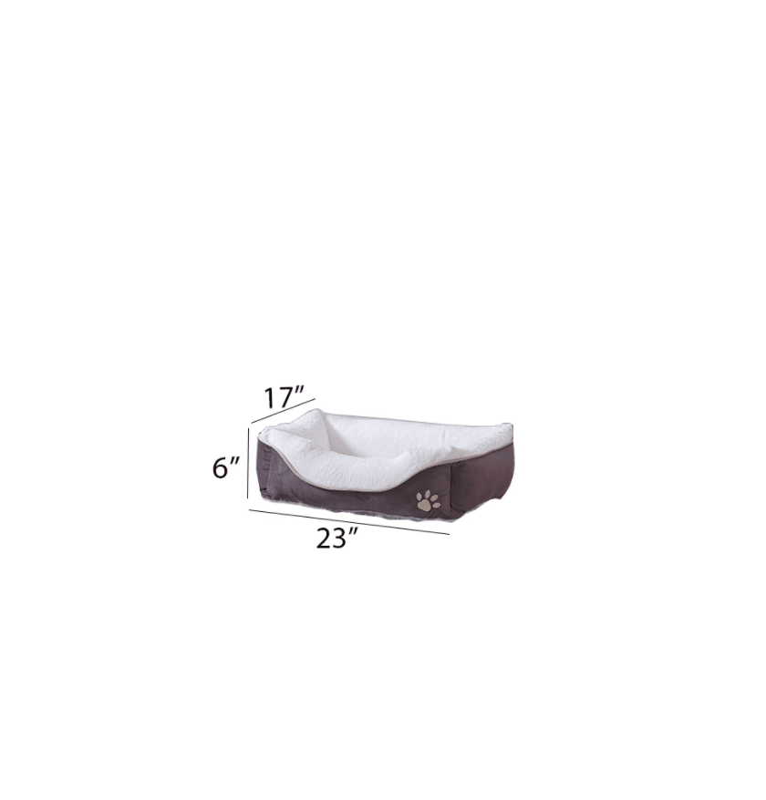 Plush Pet Bed with Anti-Slip Base –