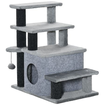 Help Your Feline Friend Reach New Heights with Adjustable Cat Stairs