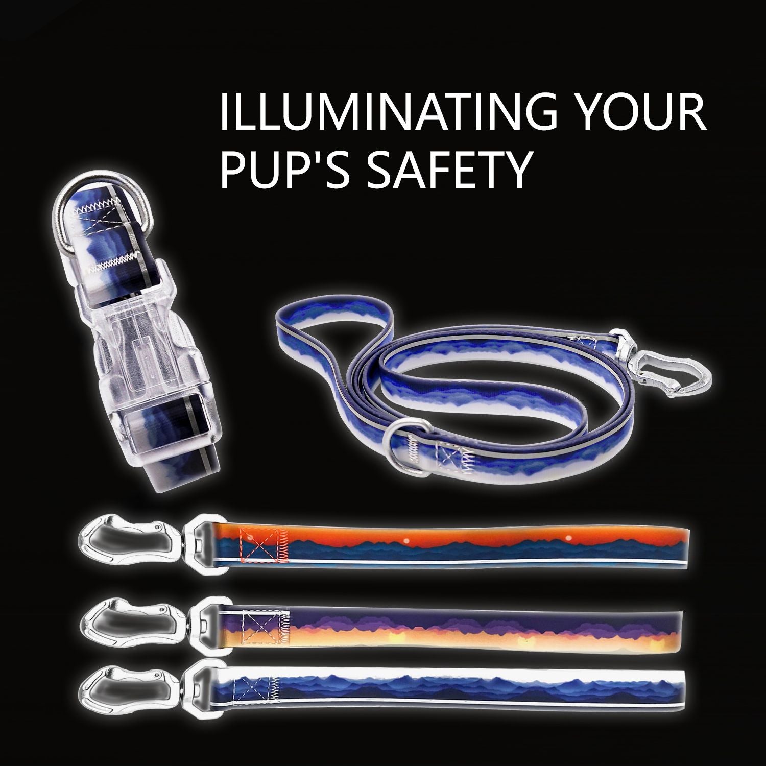 Walk Your Dog Safely at Night with Our Reflective Leash Set