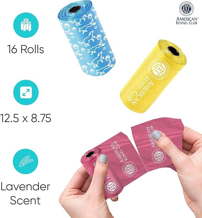 AKC Dog Poop Bags Leak Proof Pet Waste
