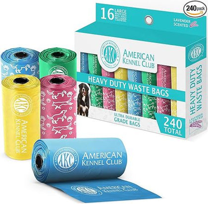 AKC Dog Poop Bags: Leak-Proof & Reliable for Mess-Free Walks