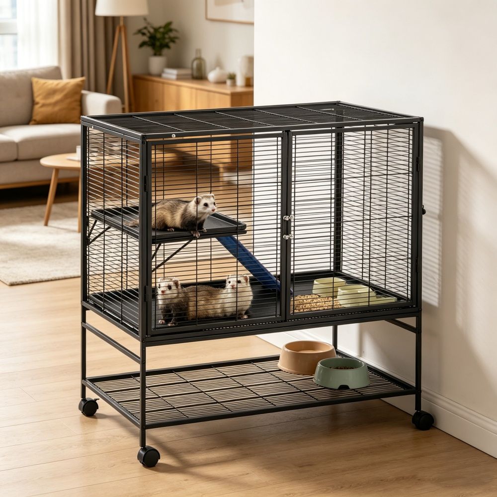 Animal Cage with Non-Slip and Easy to Clean for Outdoor