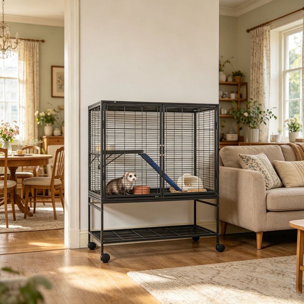 Animal Cage with Non-Slip and Easy to Clean for Outdoor
