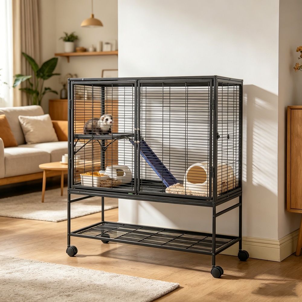 Animal Cage with Non-Slip and Easy to Clean for Outdoor