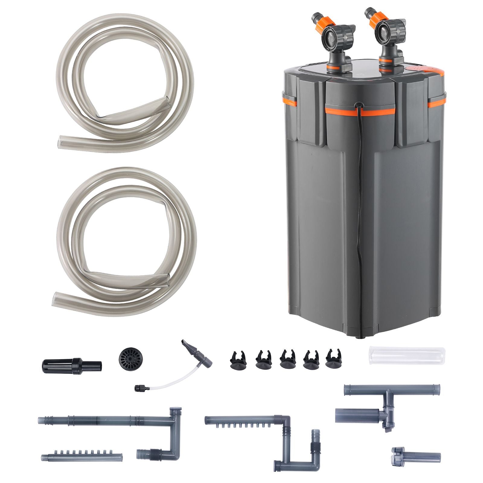 Quiet 3-Stage Canister Filter with Timed UV for Fish and Turtle Tanks