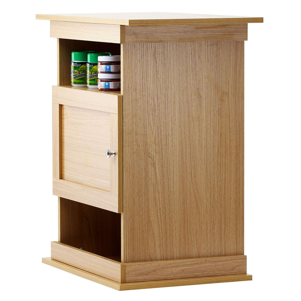 Aquarium Stand with Enclosed Cabinet and Open Shelves