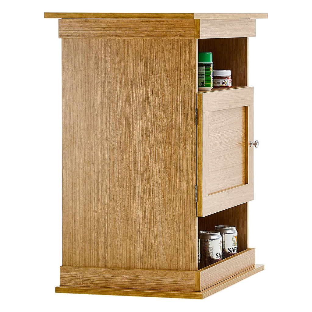 Aquarium Stand with Enclosed Cabinet and Open Shelves
