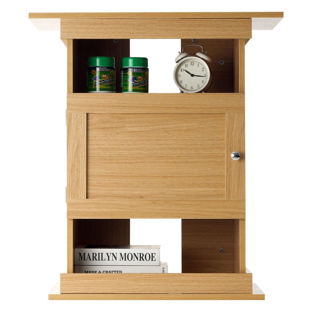 Aquarium Stand with Enclosed Cabinet and Open Shelves