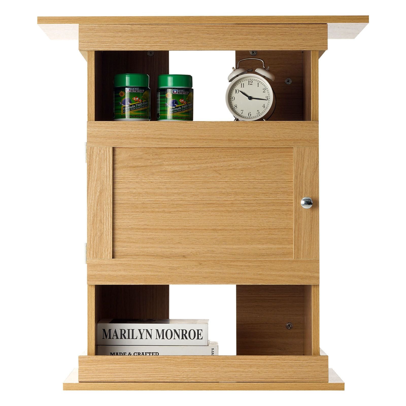 Aquarium Stand with Enclosed Cabinet and Open Shelves