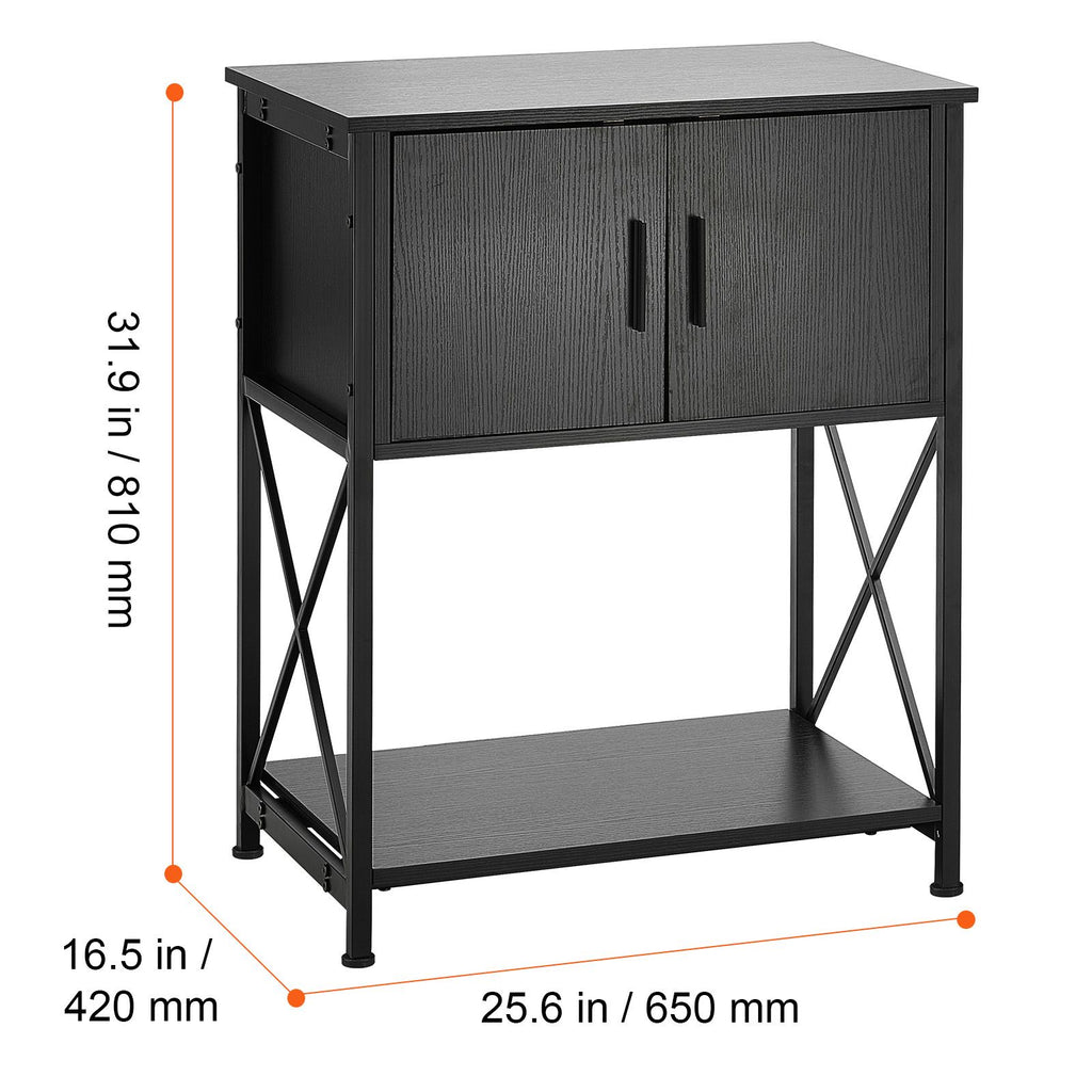 Stylish 20-Gallon Aquarium Stand with Built-In Power Strip