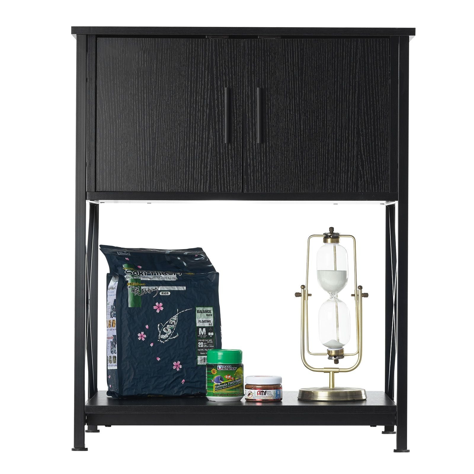 Stylish 20-Gallon Aquarium Stand with Built-In Power Strip