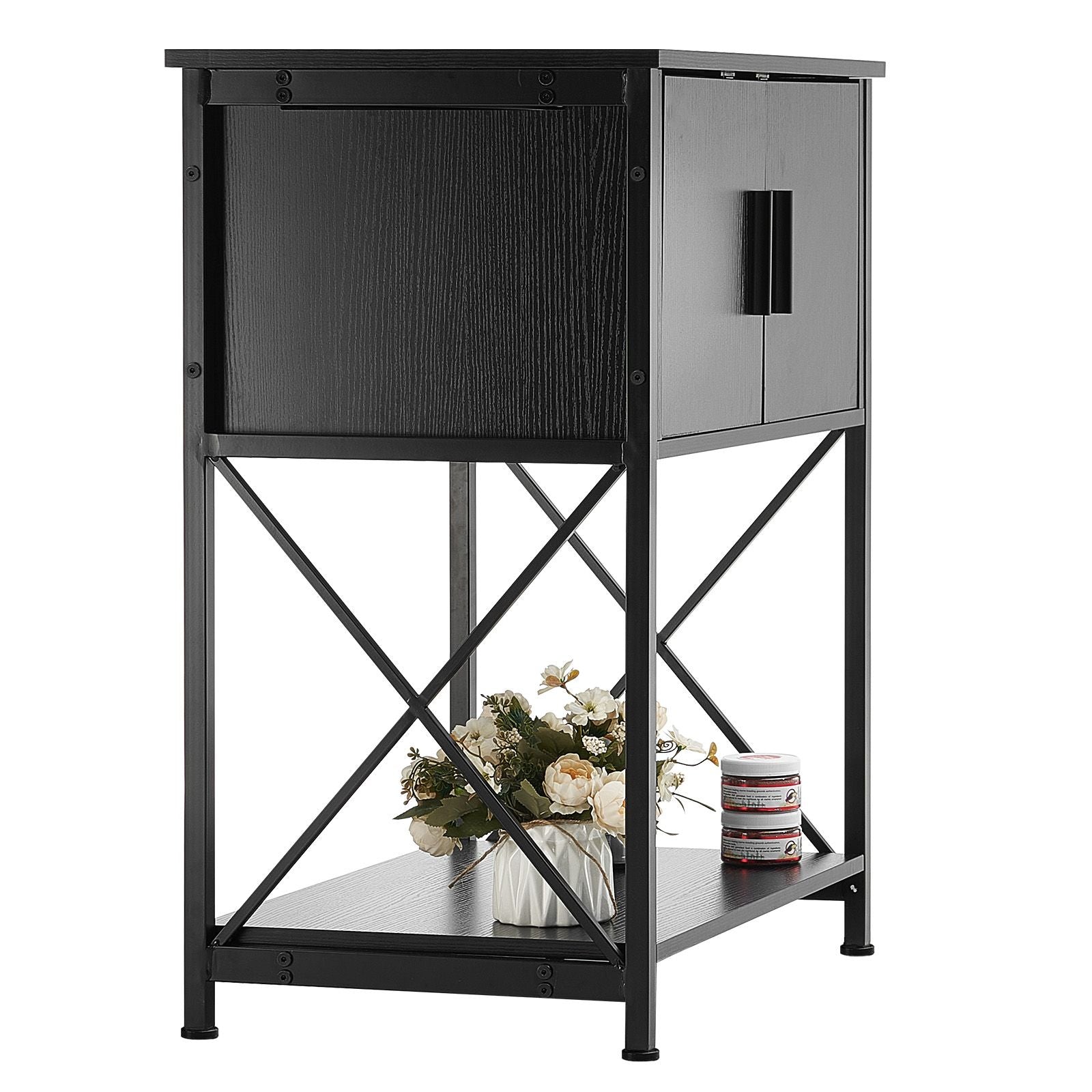 Stylish 20-Gallon Aquarium Stand with Built-In Power Strip