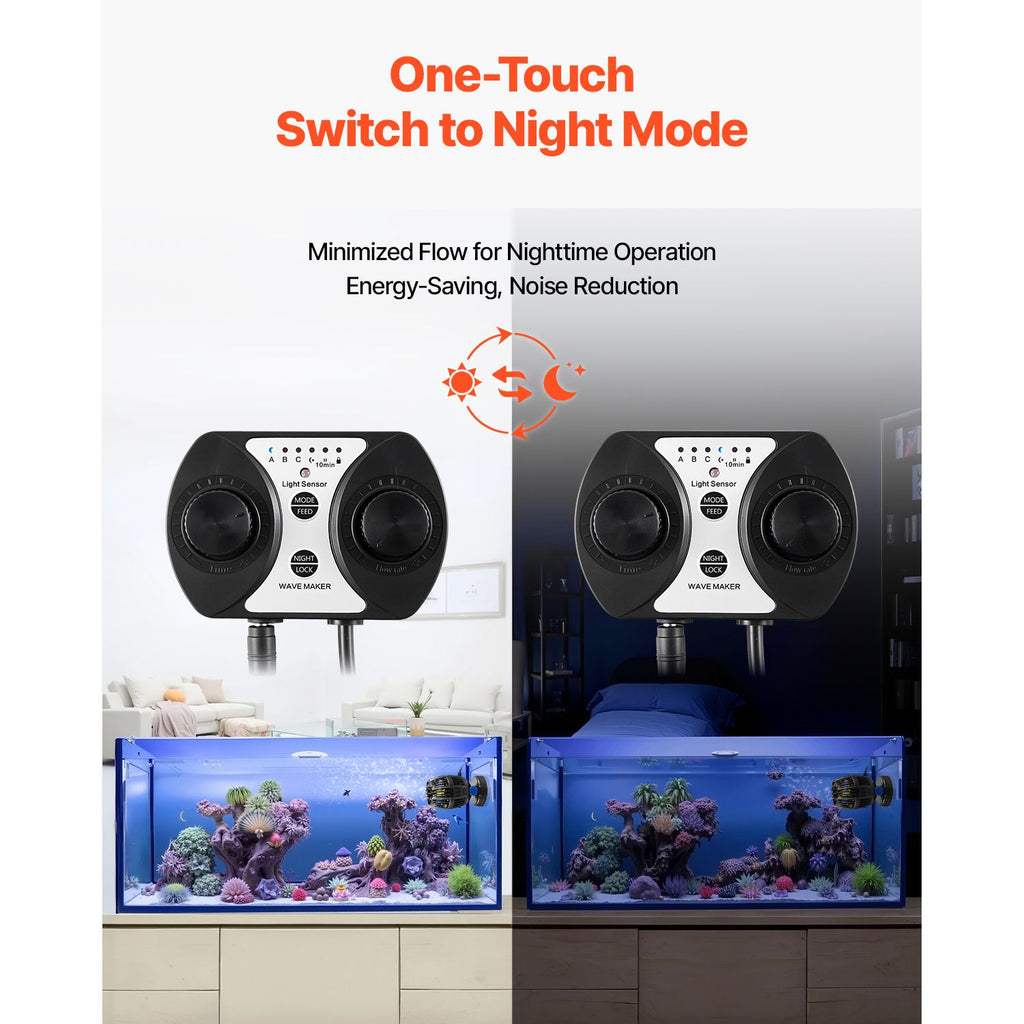 Powerful 3963 GPH Aquarium Wave Maker with Quiet DC Pump