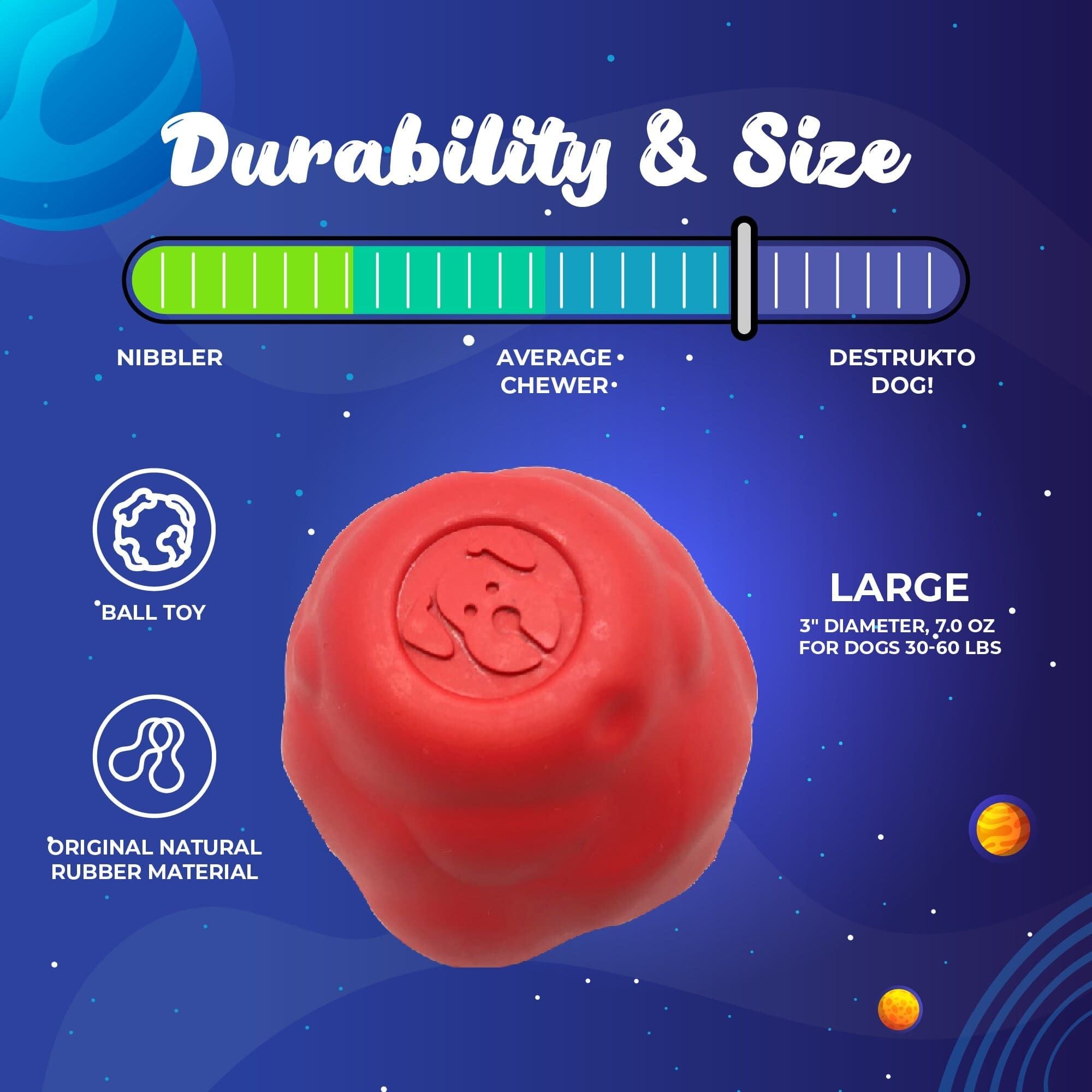 Asteroid Ultra-everyday chew-focused Dog Chew Toy for Heavy Chewers