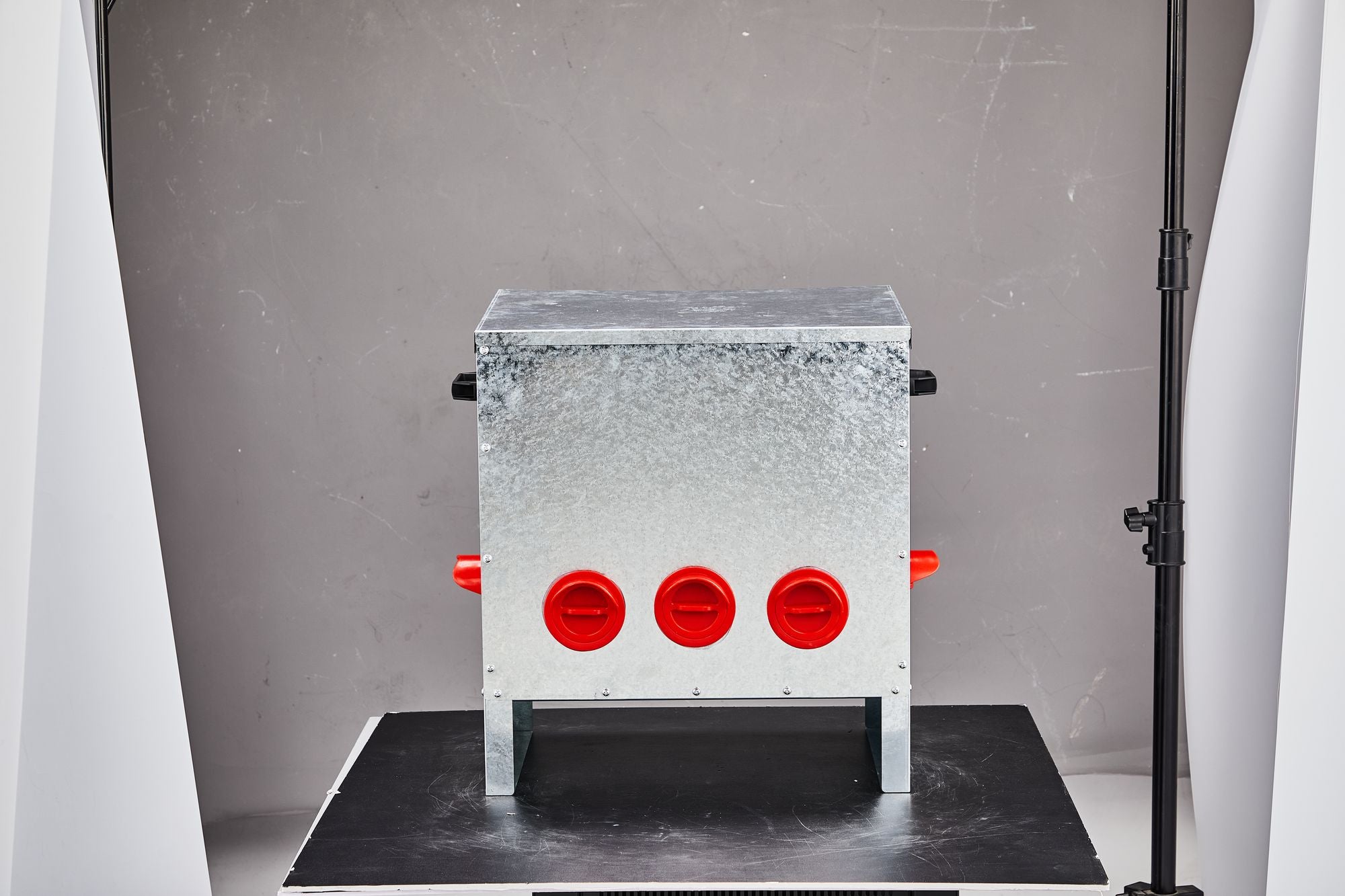 Automatic Chicken Feeder: Rodent-Proof, 5 Ports, Large Capacity Galvanized Steel