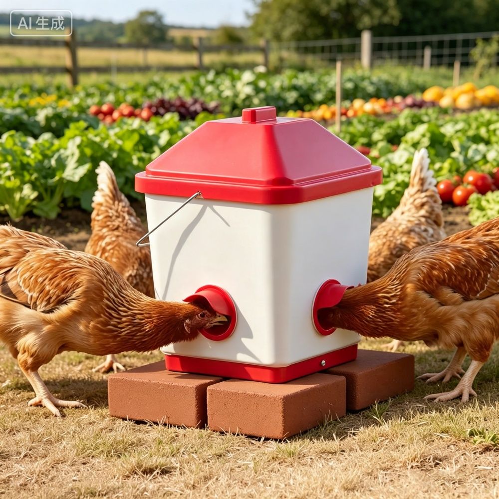 Keep Your Flock Fed with Our 40 lb Automatic Chicken Feeder