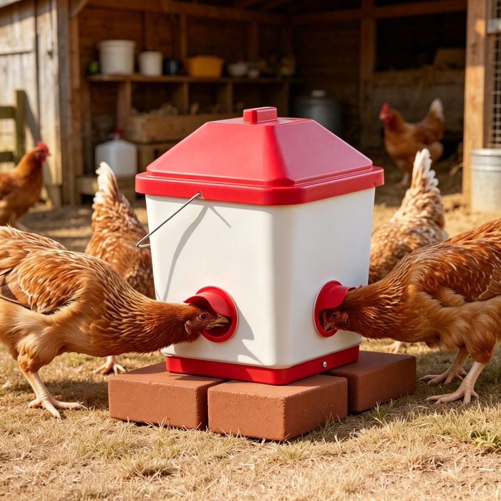 Keep Your Flock Fed with Our 40 lb Automatic Chicken Feeder
