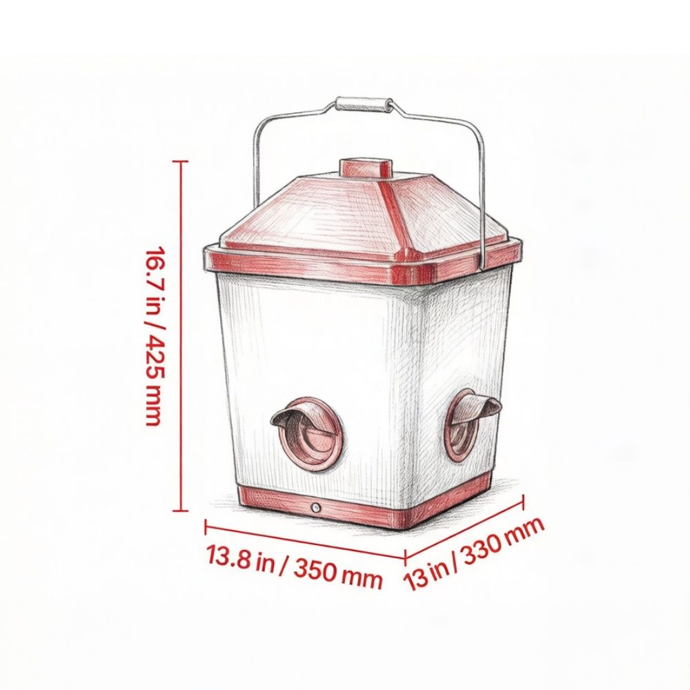 Keep Your Flock Fed with Our 40 lb Automatic Chicken Feeder