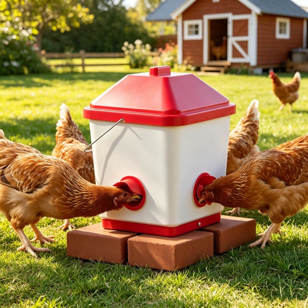 Keep Your Flock Fed with Our 40 lb Automatic Chicken Feeder