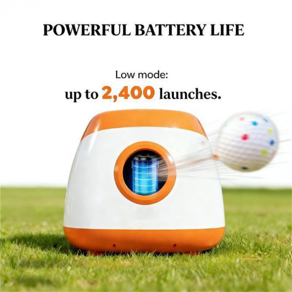 Automatic Dog Ball Launcher with Remote, Orange