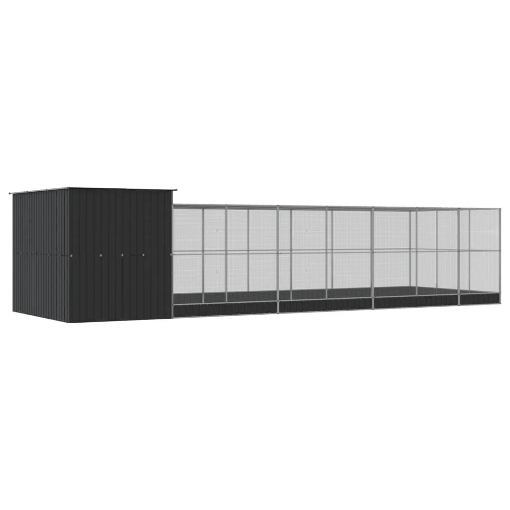 Spacious Galvanized structured Aviary with Extension for Birds
