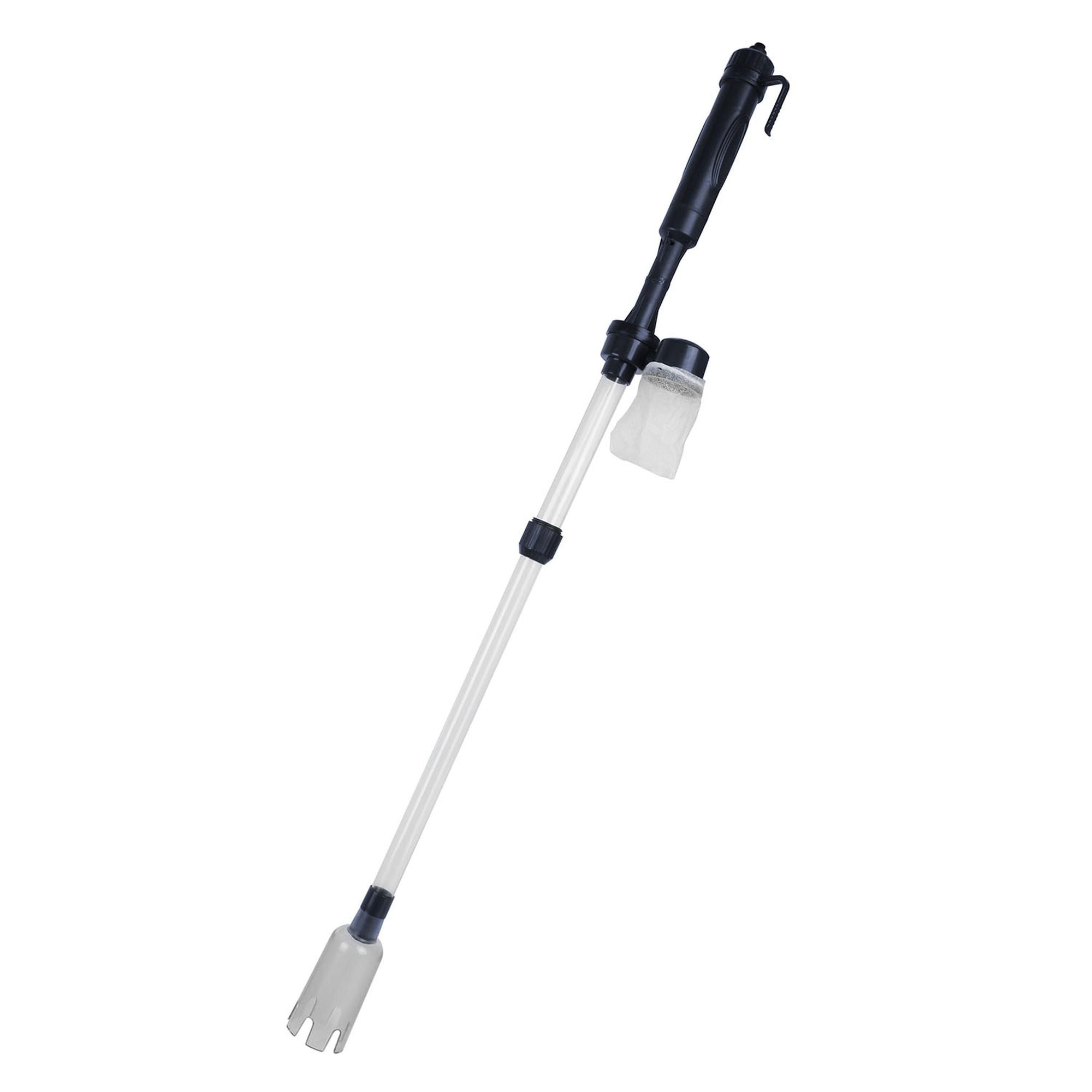 Effortlessly Clean Aquarium Gravel and Change Water with a Battery-Operated Vacuum