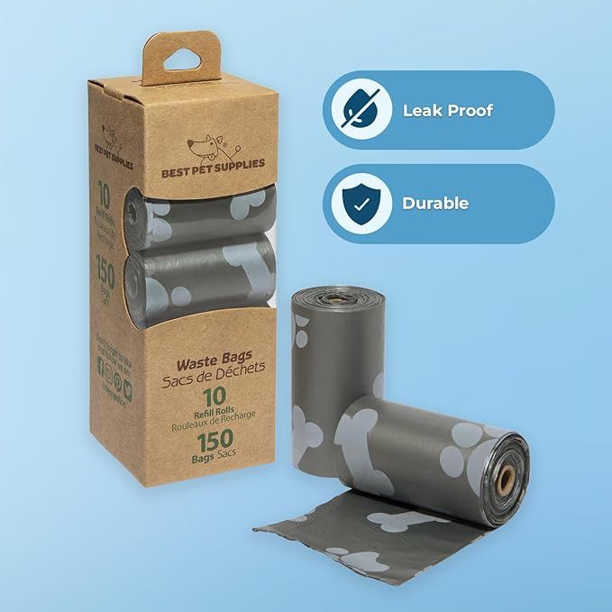 Best Pet Supplies Dog Poop Bags for Waste Refuse Cleanup