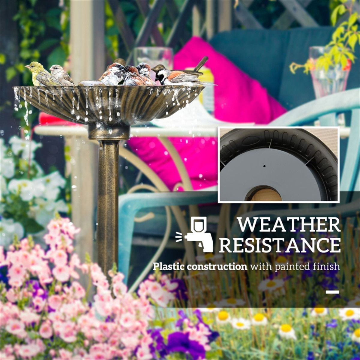 Give Your Feathered Friends a Stylish Place to Bathe and Dine