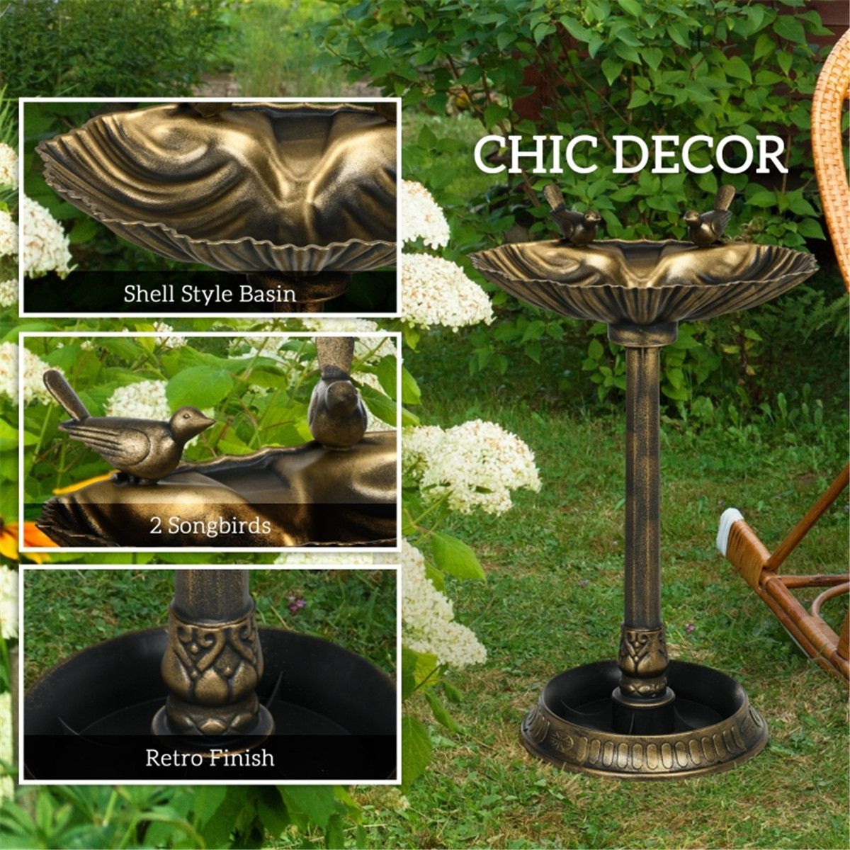 Give Your Feathered Friends a Stylish Place to Bathe and Dine