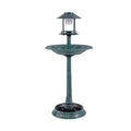 Solar-Powered Bird Bath Feeder with Perch Design