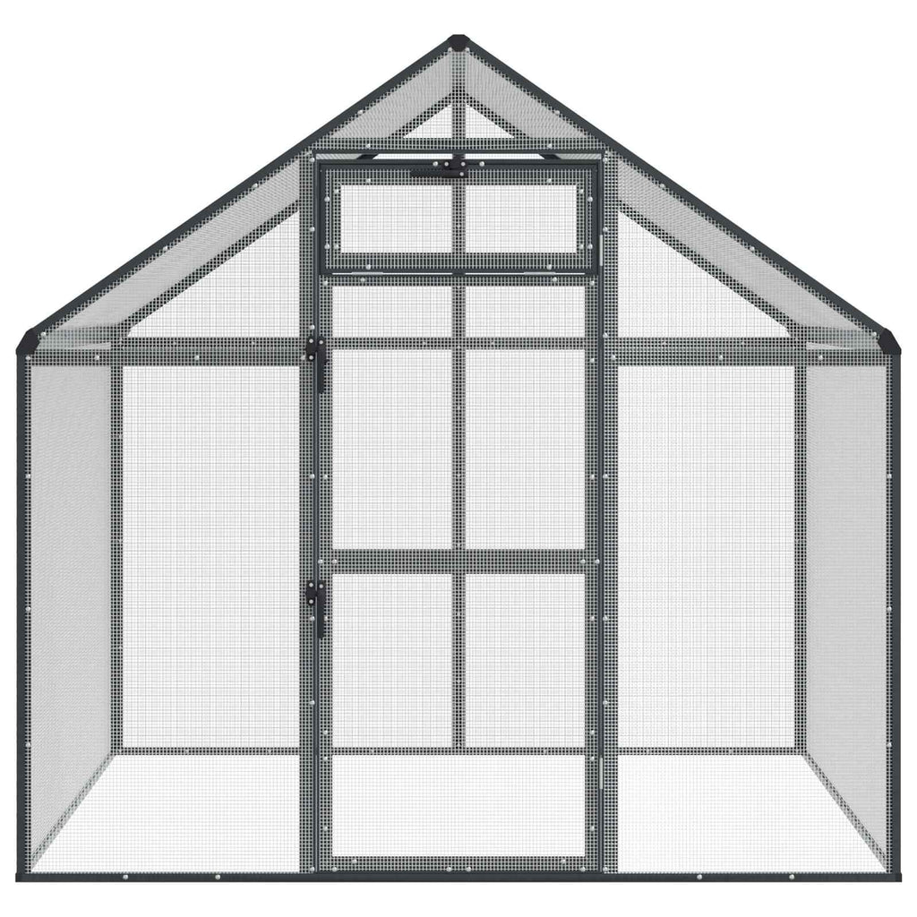 Bird Cage Anthracite 71.46 x 43.50 x 68.31 in Welded Wire Mesh