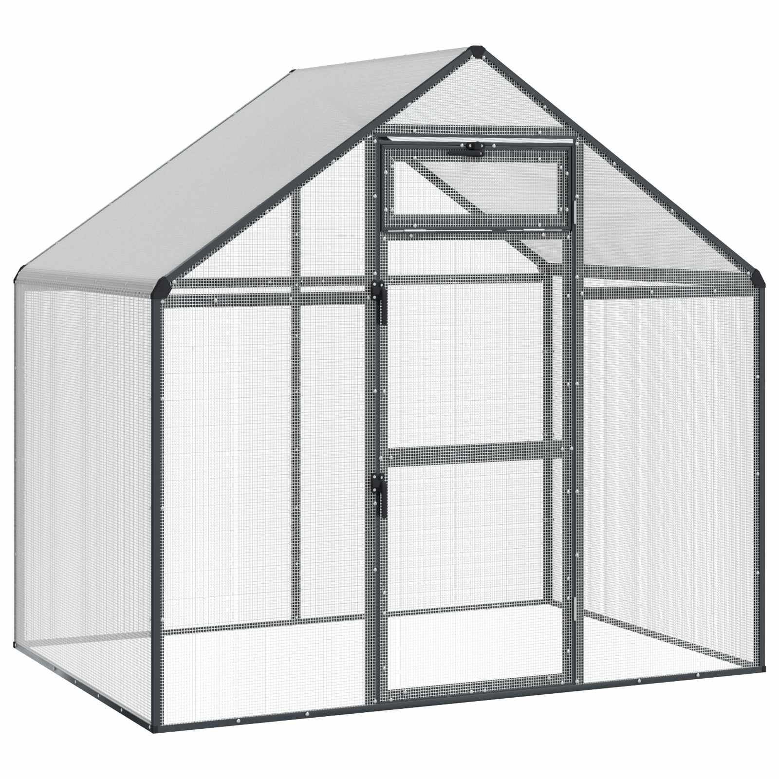 Bird Cage Anthracite 71.46 x 43.50 x 68.31 in Welded Wire Mesh