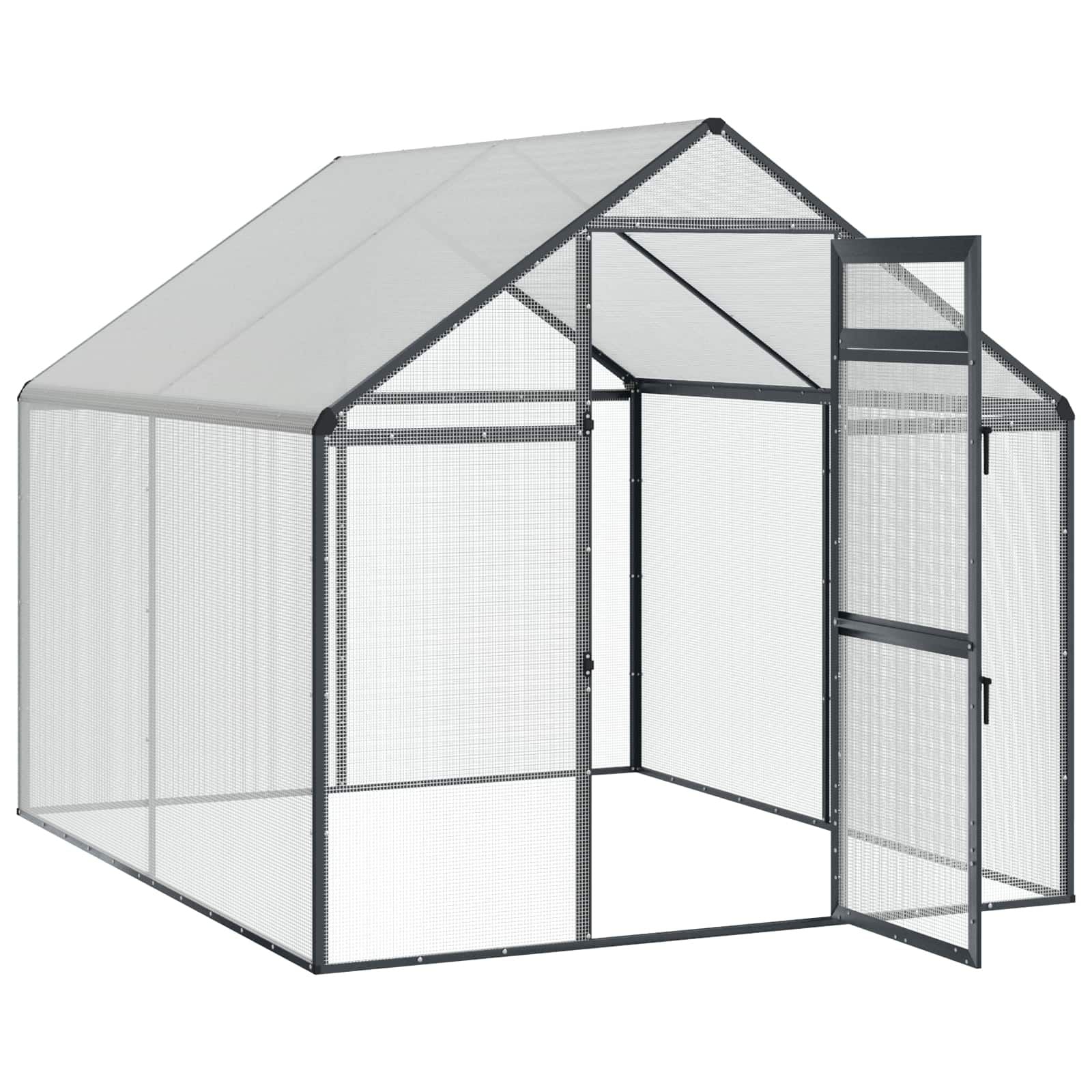 Bird Cage Anthracite 71.46 x 87.01 x 68.31 in Welded Wire Mesh