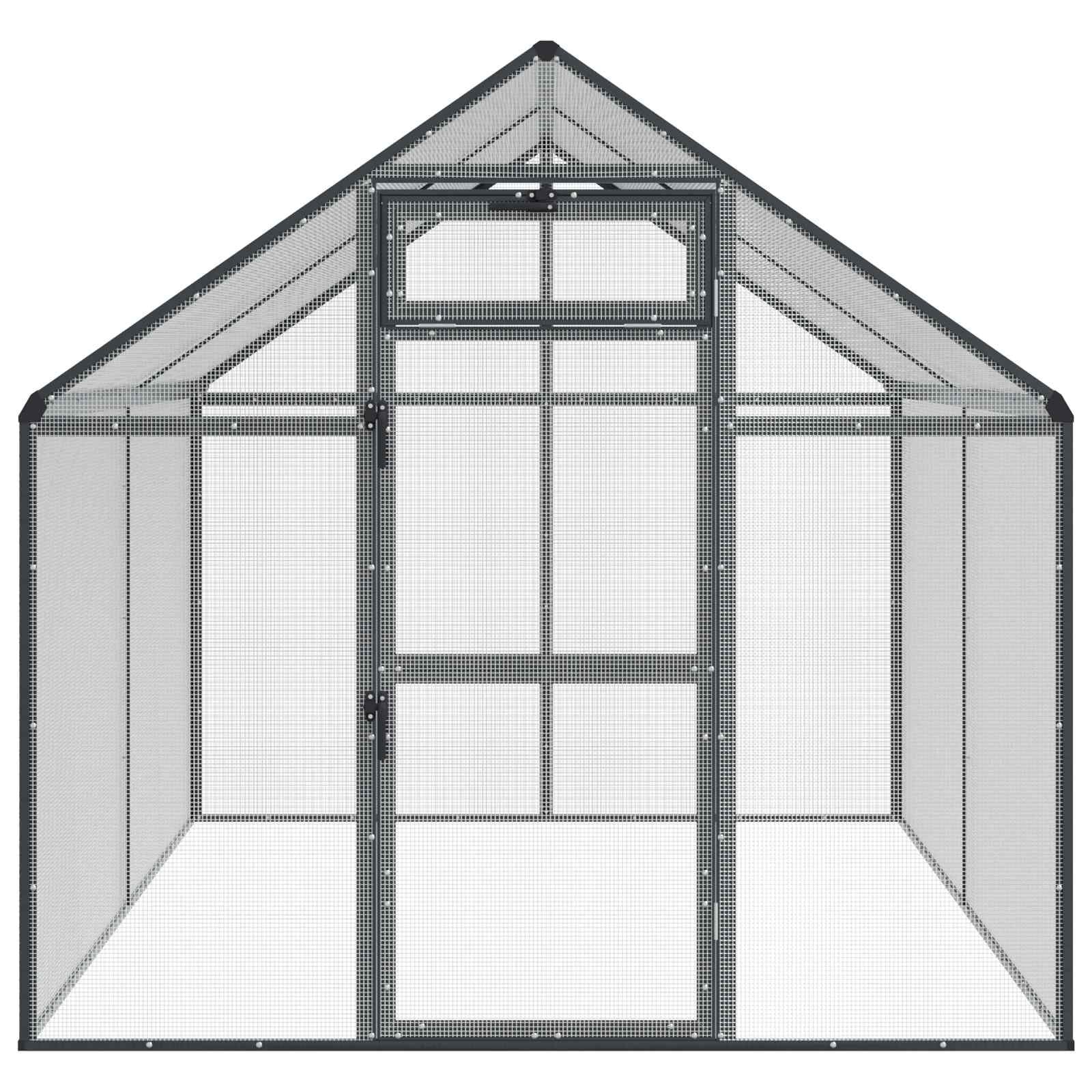 Bird Cage Anthracite 71.46 x 87.01 x 68.31 in Welded Wire Mesh
