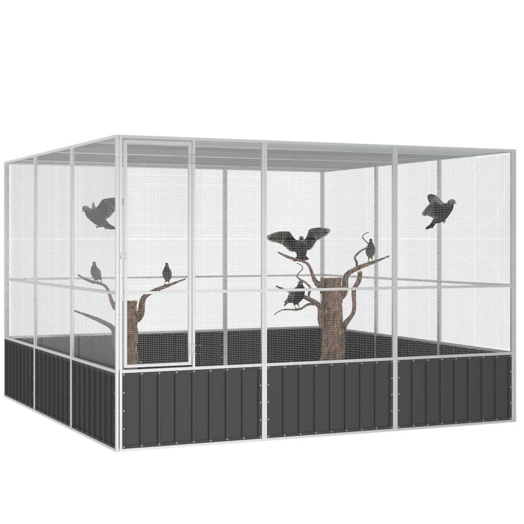 Large Outdoor Bird Cage – Galvanized structured with Anthracite Finish