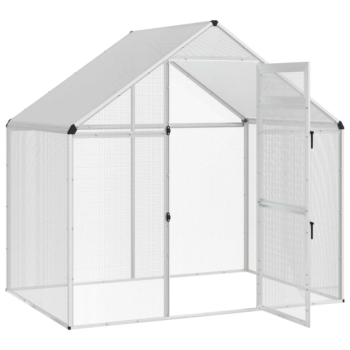 Weatherproof Outdoor Bird Cage with Secure Lock and Viewing Window