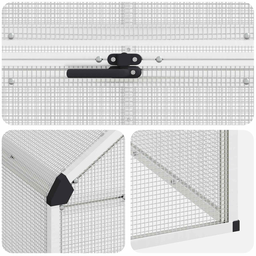 Weatherproof Outdoor Bird Cage with Secure Lock and Viewing Window
