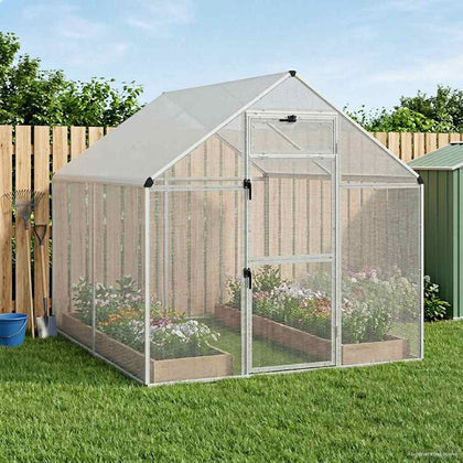 Weatherproof Outdoor Bird Cage with Secure Lock & View Window