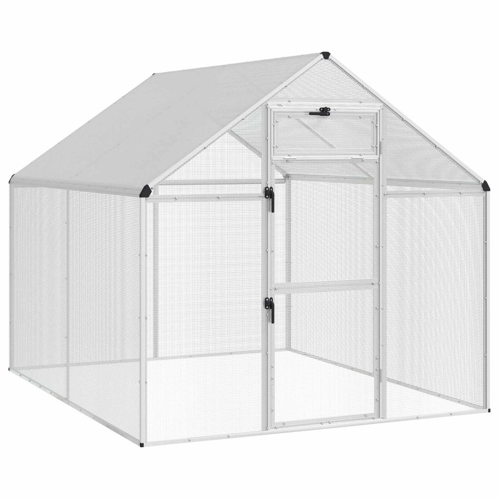 Bird Cage Silver 71.46 x 87.01 x 68.31 in Welded Wire Mesh