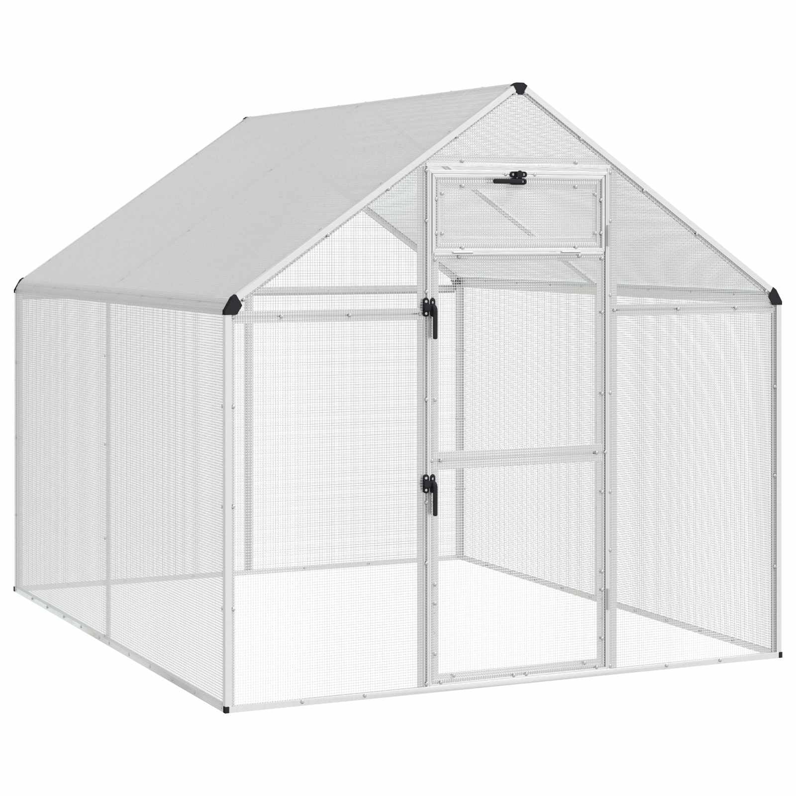 Bird Cage Silver 71.46 x 87.01 x 68.31 in Welded Wire Mesh