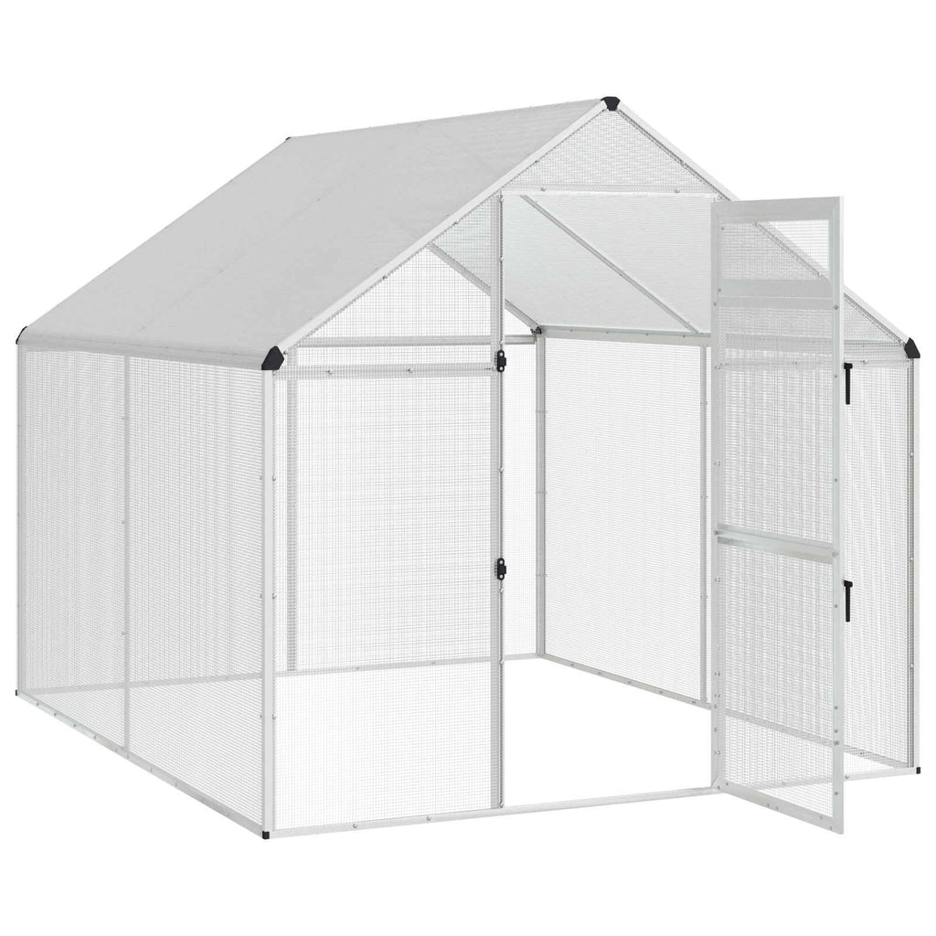 Bird Cage Silver 71.46 x 87.01 x 68.31 in Welded Wire Mesh