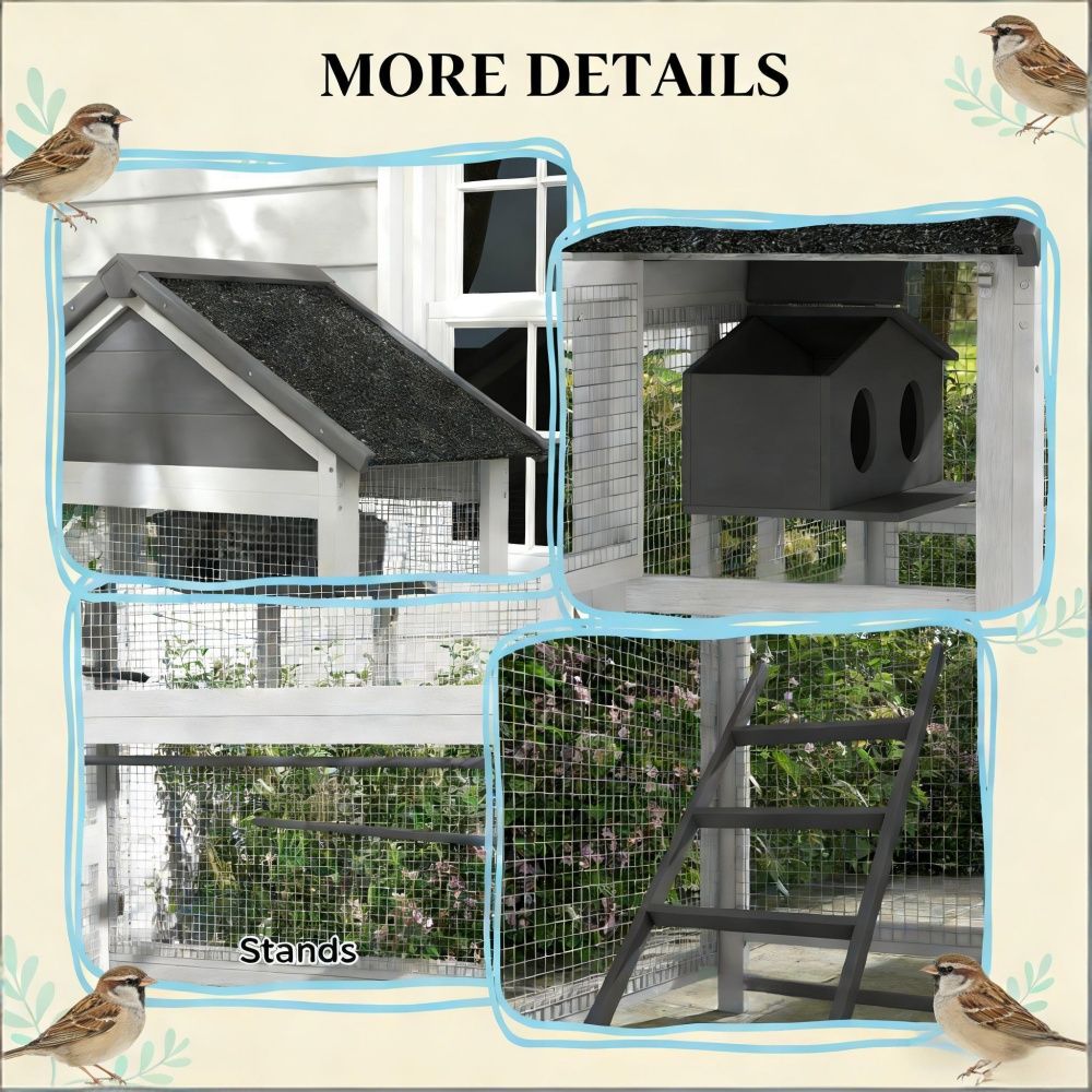 Spacious Bird Cage Starter Kit with Detachable Rolling Stand