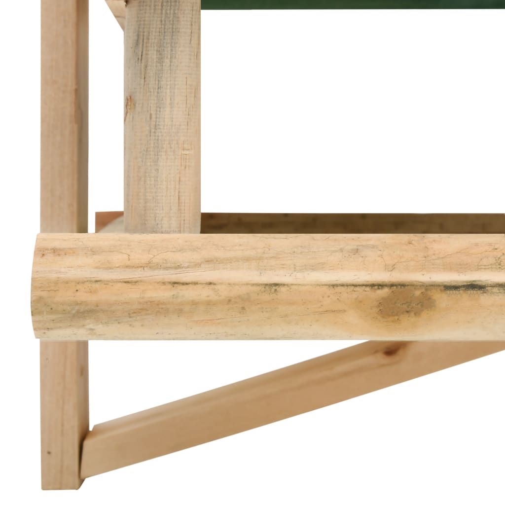 Attract Birds with This Rustic Green & Natural Wood Feeder