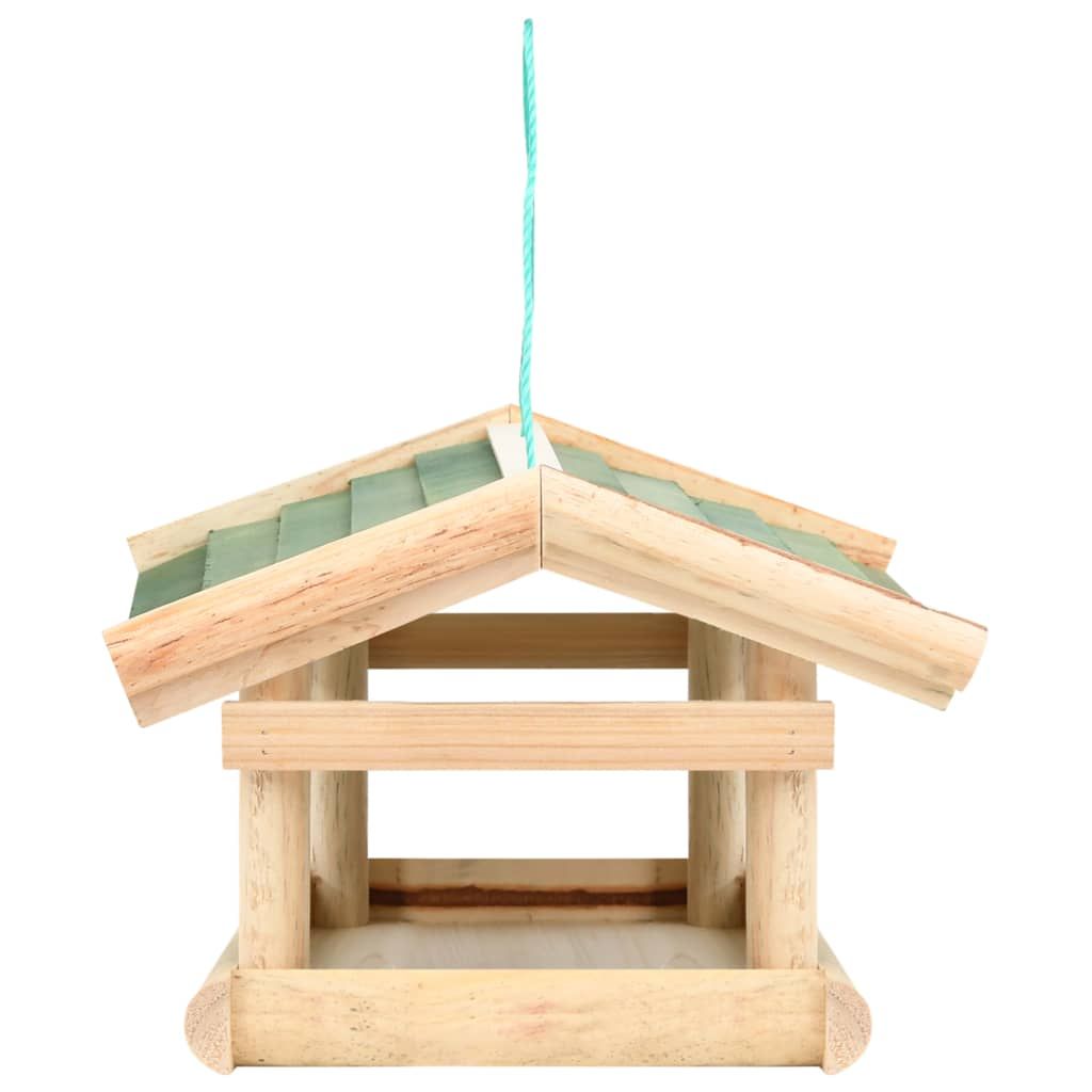 Invite Feathered Friends with This Charming Wooden Bird Feeder