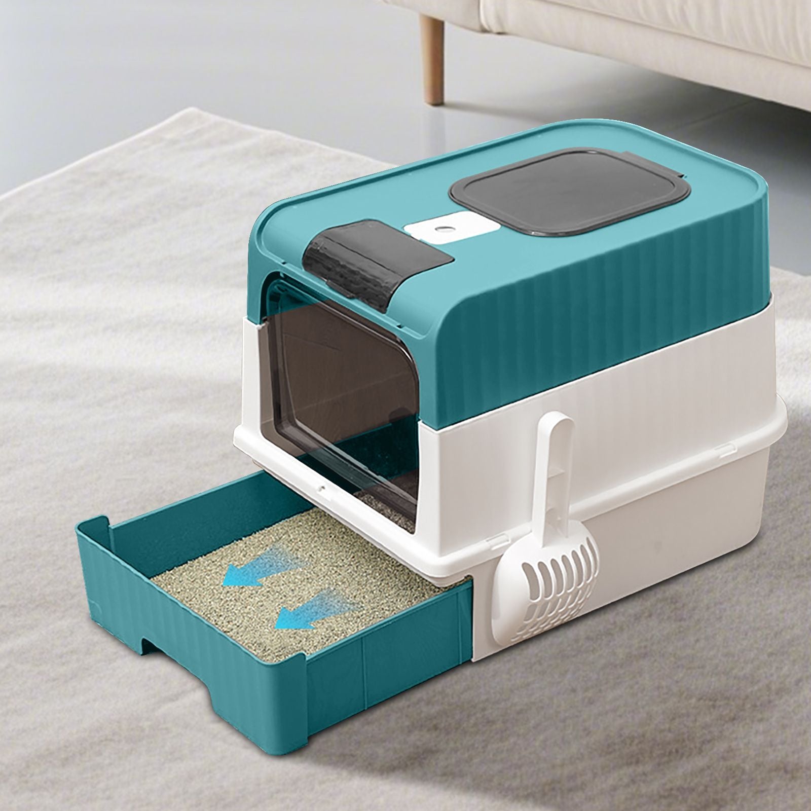 blueMagic Cube Intelligent Cat litter Box - Free Hands, Enjoy Pure Life | Automatic Cleaning, Silent