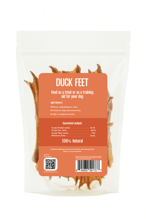 Crunchy Duck Feet Dog Treats – Single-Ingredient, Digestible & Novel Protein
