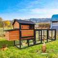 Large furniture-style Chicken Coop with Anti-UV Roof and Predator Defense