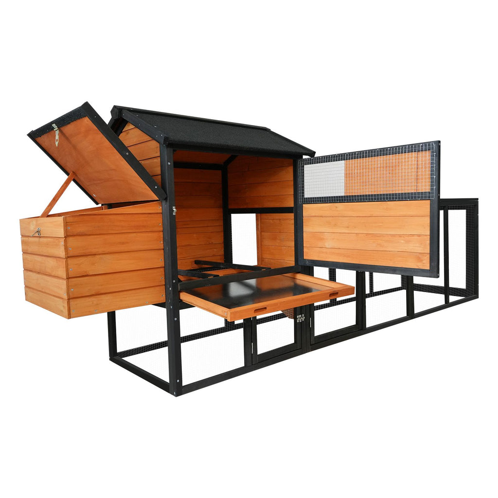 Large furniture-style Chicken Coop with Anti-UV Roof and Predator Defense