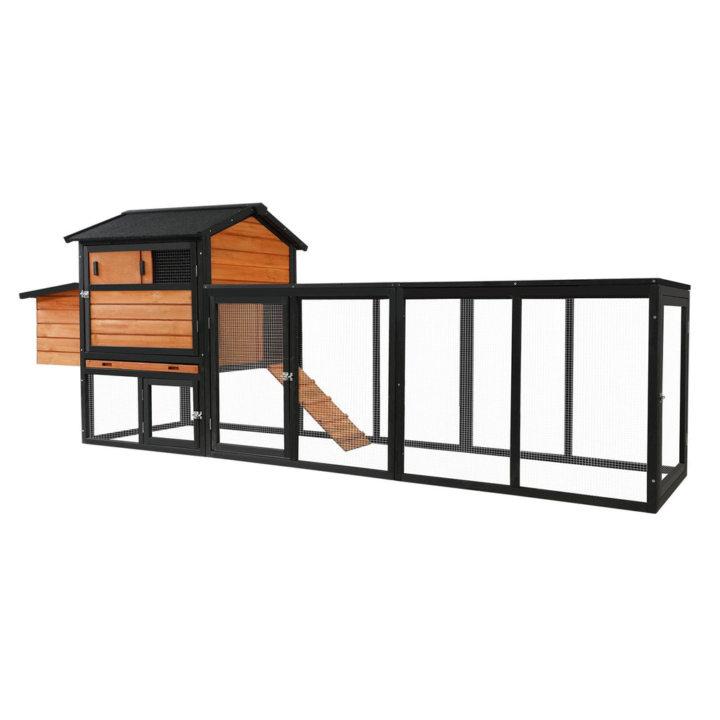 Large furniture-style Chicken Coop with Anti-UV Roof and Predator Defense